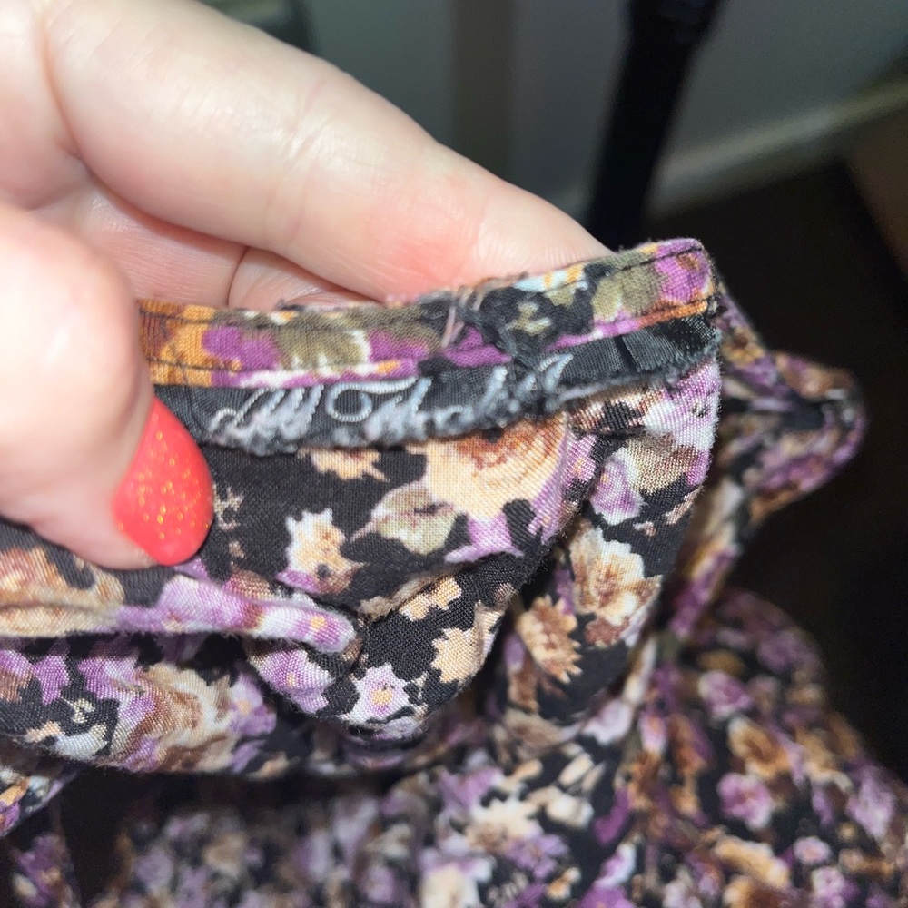 Vintage All That Jazz ankle Dress Women Black Floral Sleeveless Scoop Ne… - Picture 3 of 9